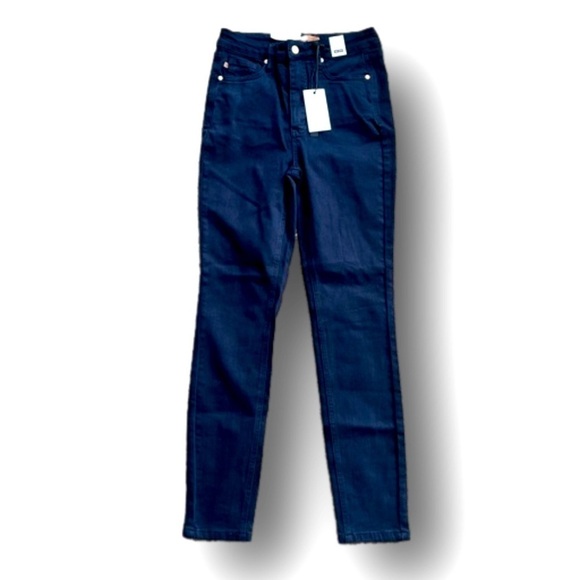 Judy Blue Denim - Judy Blue Tummy Control Top High Waist Garment Dyed Navy Jean